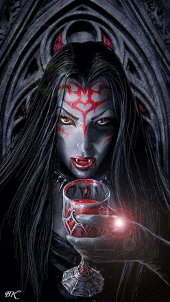 Gif animé gothique vampire